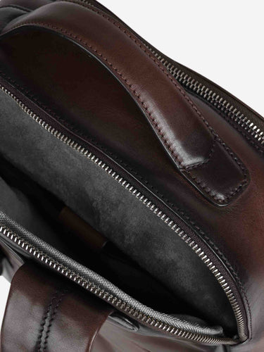 Officine Creative Hombre Barcelona Mochila Piel color Marrón Oscuro sku 693-000112 01 - Foto 4