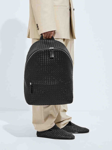 Bottega Veneta Hombre Barcelona Mochila Intrecciato 1975 color Negro sku 693-000117 01 - Foto 2
