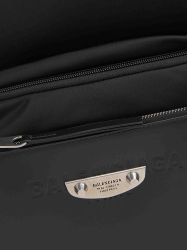 Balenciaga Hombre Barcelona Mochila Nylon Piel color Negro sku 693-000119 01 - Foto 5