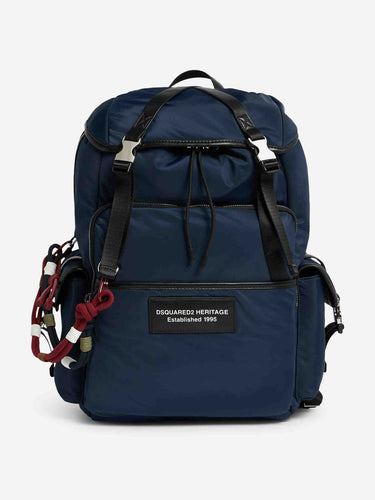 Dsquared2 Hombre Barcelona Mochila Heritage Poliéster color Azul Marino sku 693-000120 01 - Foto 1