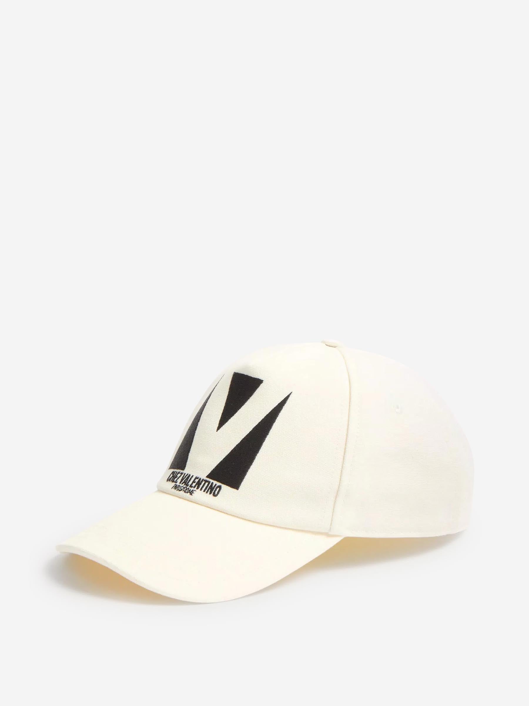 Valentino Garavani Hombre Barcelona Gorra Algodón Bordado color Blanco sku 695-001704 03 - Foto 2