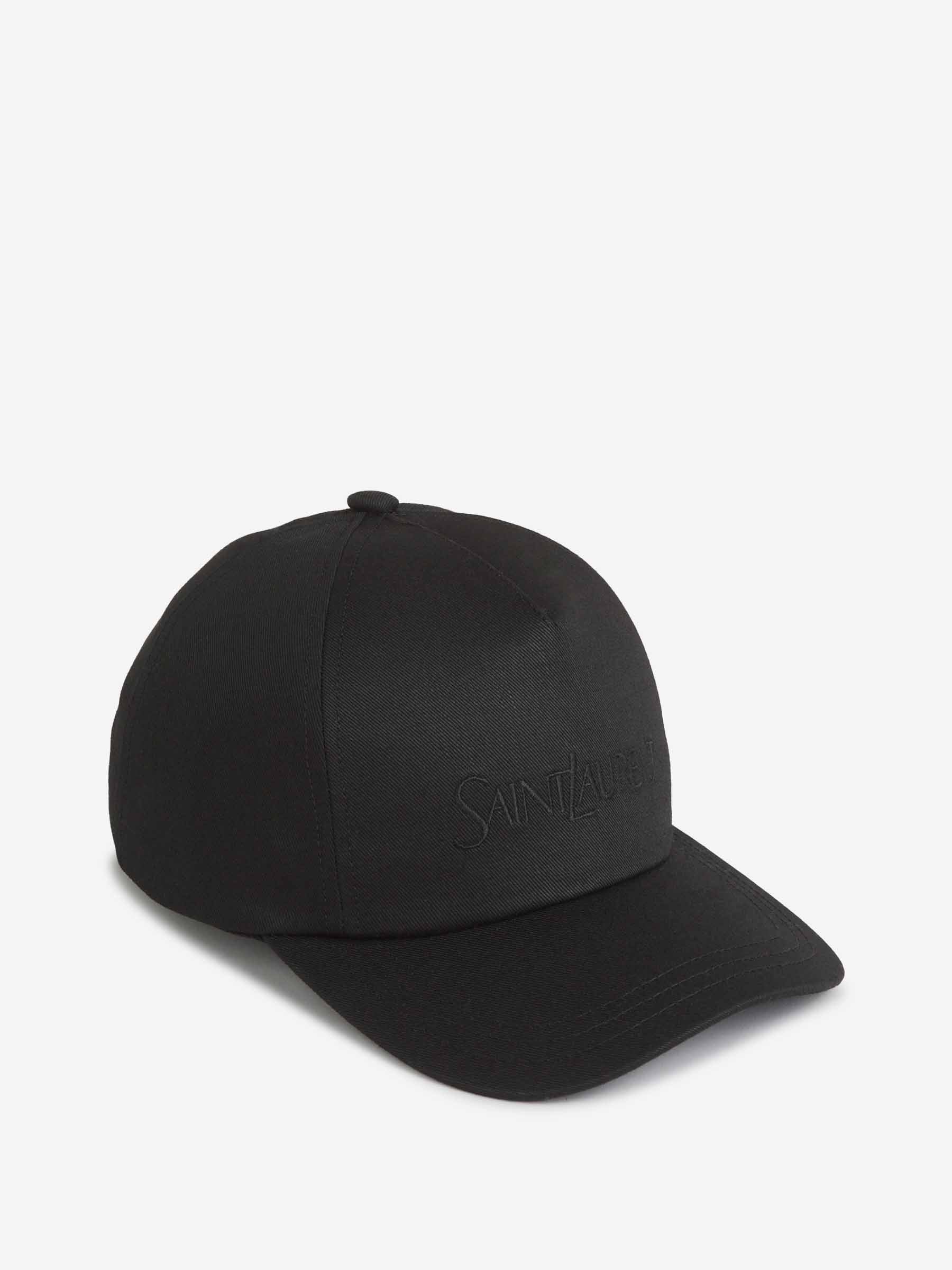 Saint Laurent Hombre Barcelona Gorra Algodón Logo color Negro sku 695-001712 01 - Foto 1