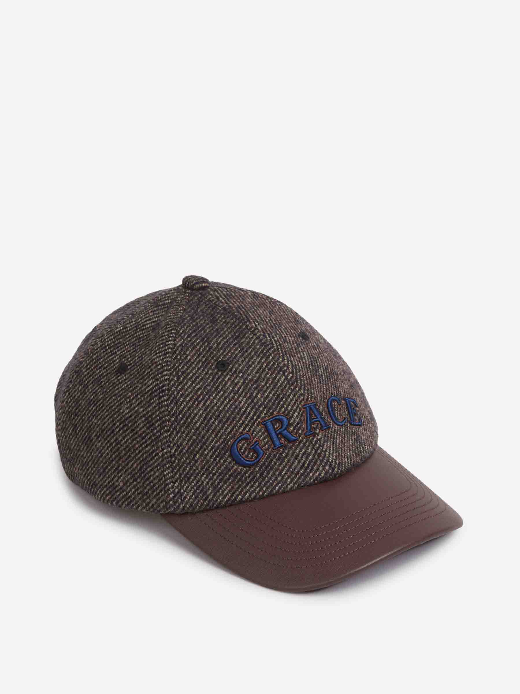 Wales Bonner Hombre Barcelona Gorra Visera Piel color Marrón Oscuro sku 695-001812 01 - Foto 1