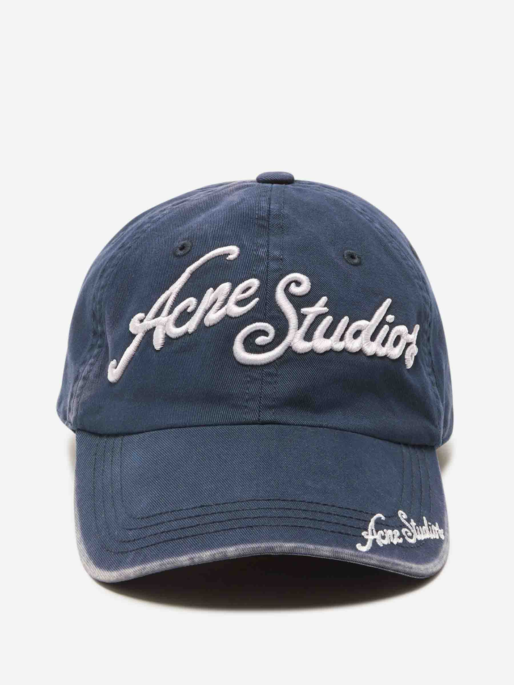 Acne Studios Hombre Barcelona Gorra Logotipo color Azul Marino sku 695-001828 02 - Foto 1