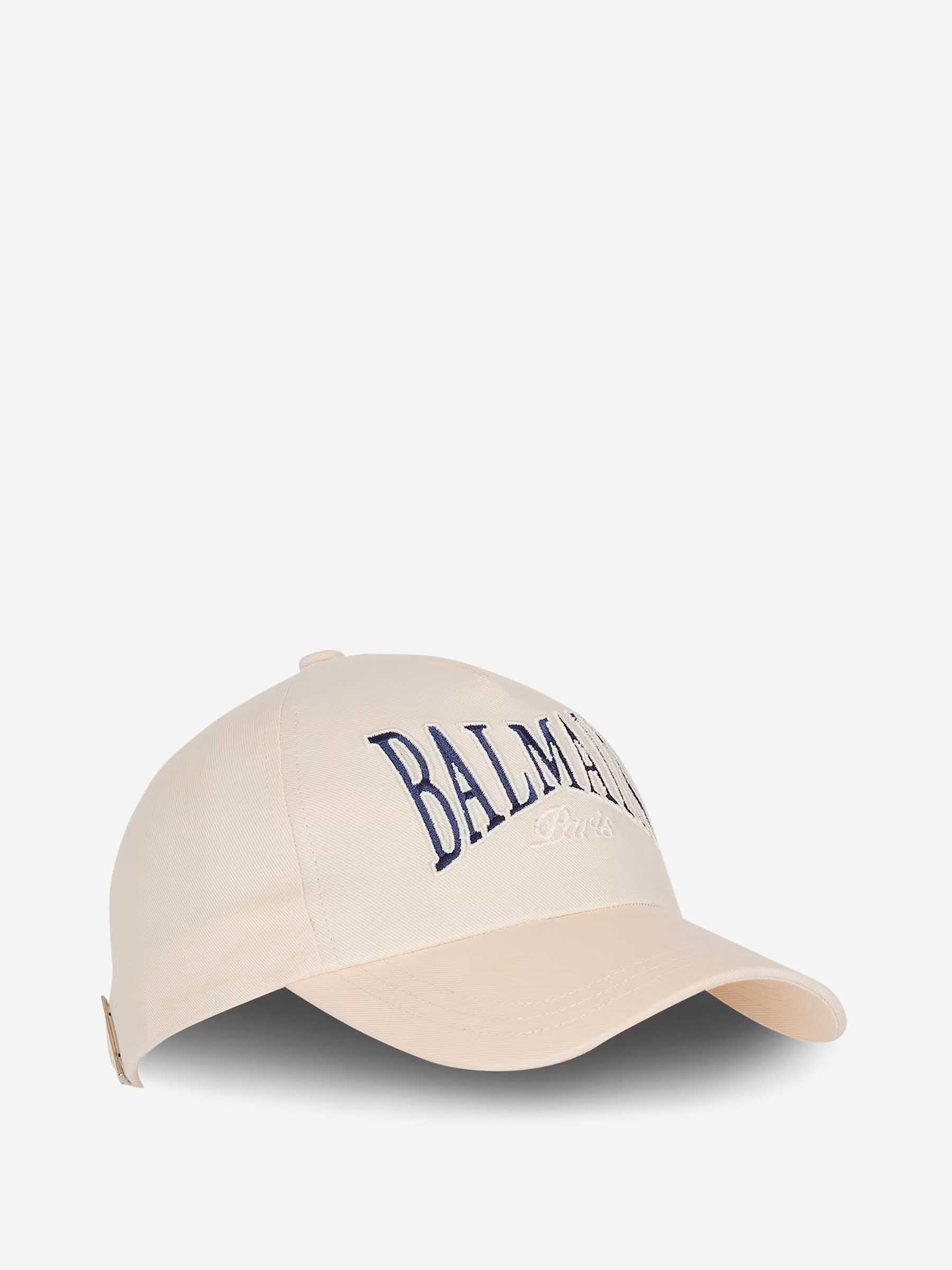 Balmain Hombre Barcelona Gorra College Algodón color Marfil sku 695-001830 01 - Foto 1