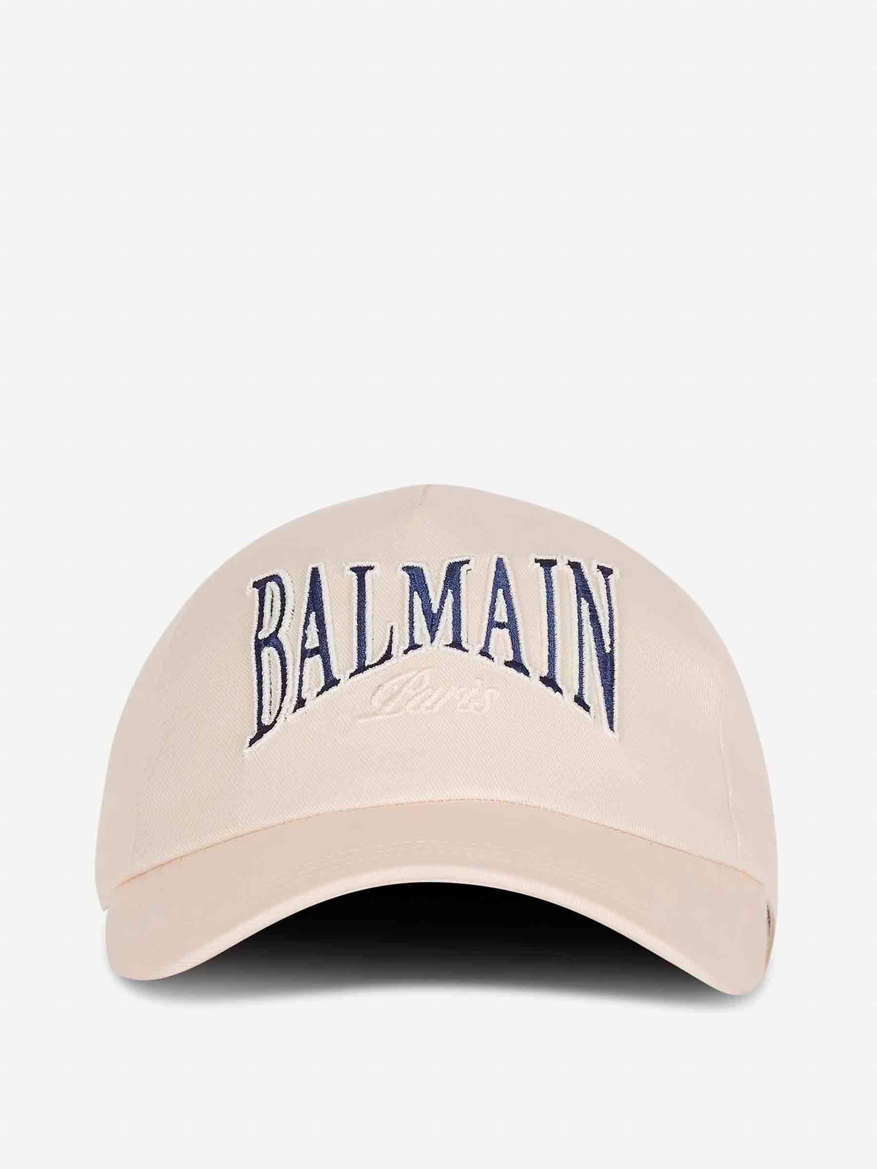 Balmain Hombre Barcelona Gorra College Algodón color Marfil sku 695-001830 01 - Foto 2