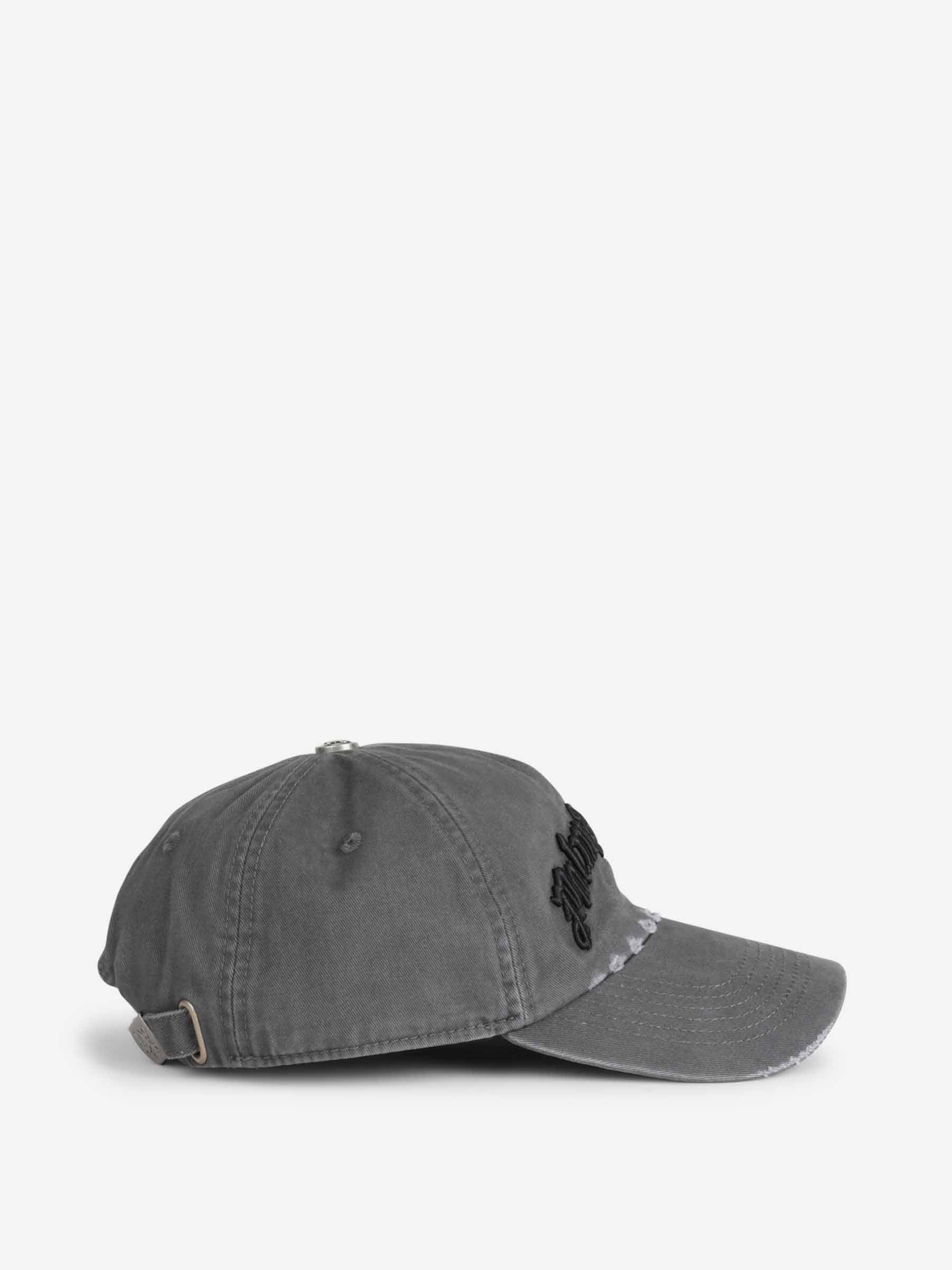 Palm Angels Hombre Barcelona Gorro Bordado color Gris Antracita sku 695-001864 01 - Foto 2