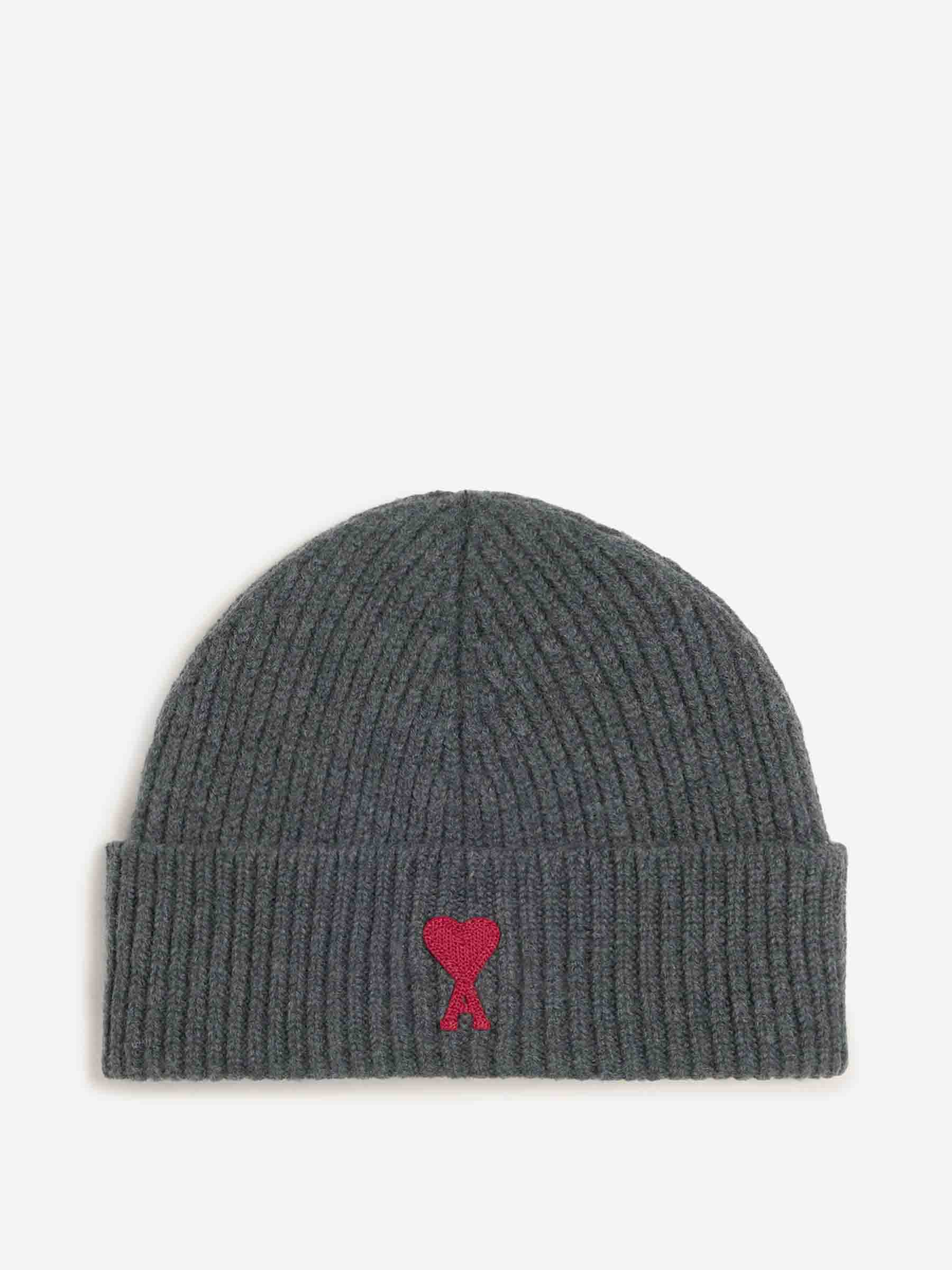 Ami Paris Hombre Barcelona Gorro Punto Lana color Gris Piedra sku 695-001865 02 - Foto 1