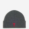 Ami Paris Hombre Barcelona Gorro Punto Lana color Gris Piedra sku 695-001865 02 - Foto 1