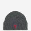 Ami Paris Hombre Barcelona Gorro Punto Lana color Gris Piedra sku 695-001865 02 - Foto 1