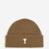 Ami Paris Hombre Barcelona Gorro Alpaca Ami de Couer color Camel sku 695-001866 01 - Foto 1