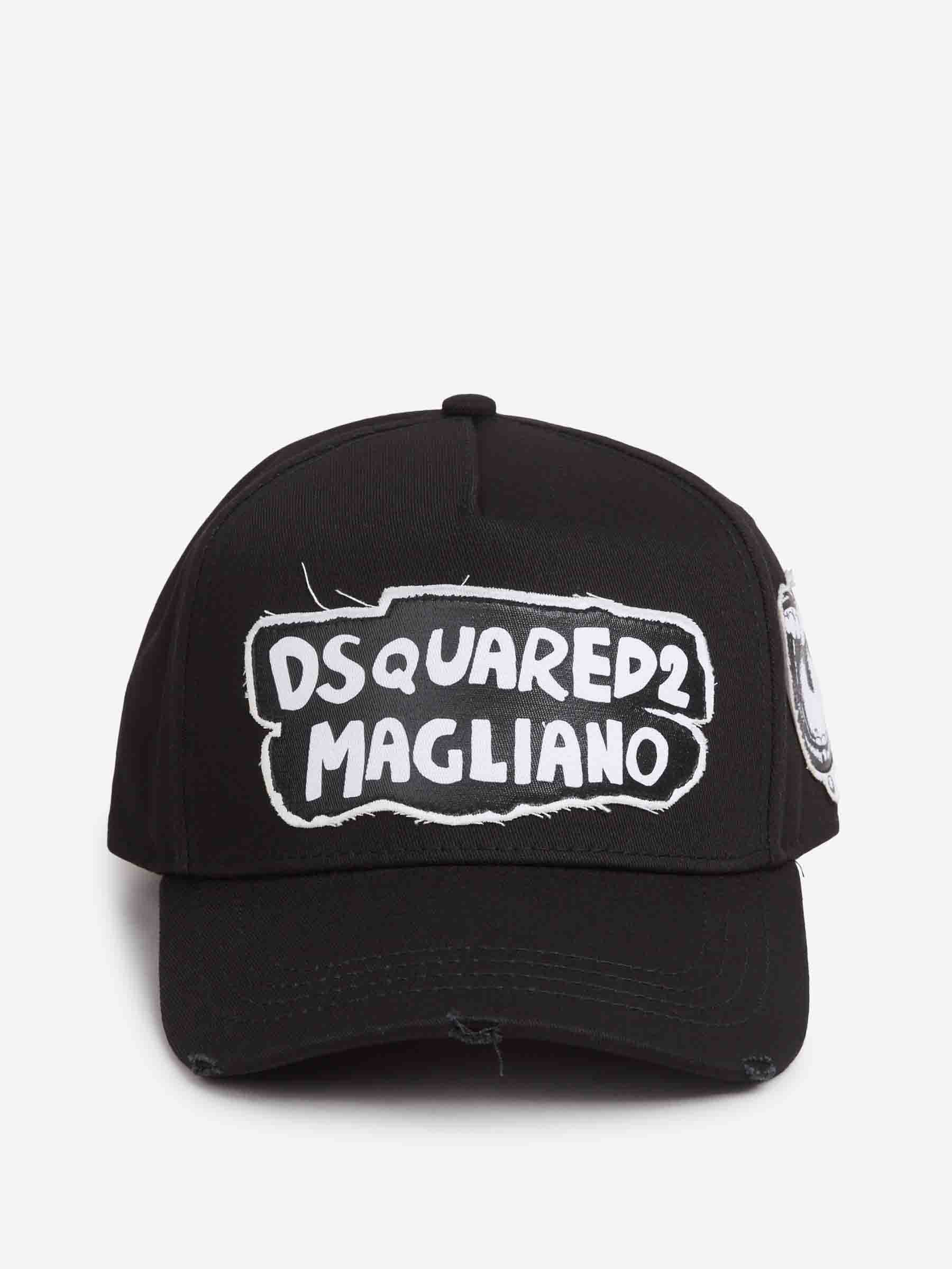 Dsquared2 Hombre Barcelona Gorra Logo Algodón color Negro sku 695-001900 01 - Foto 2