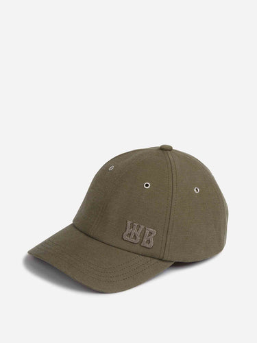 Wales Bonner Hombre Barcelona Gorra Algodón Logo color Verde Militar sku 695-001910 01 - Foto 2