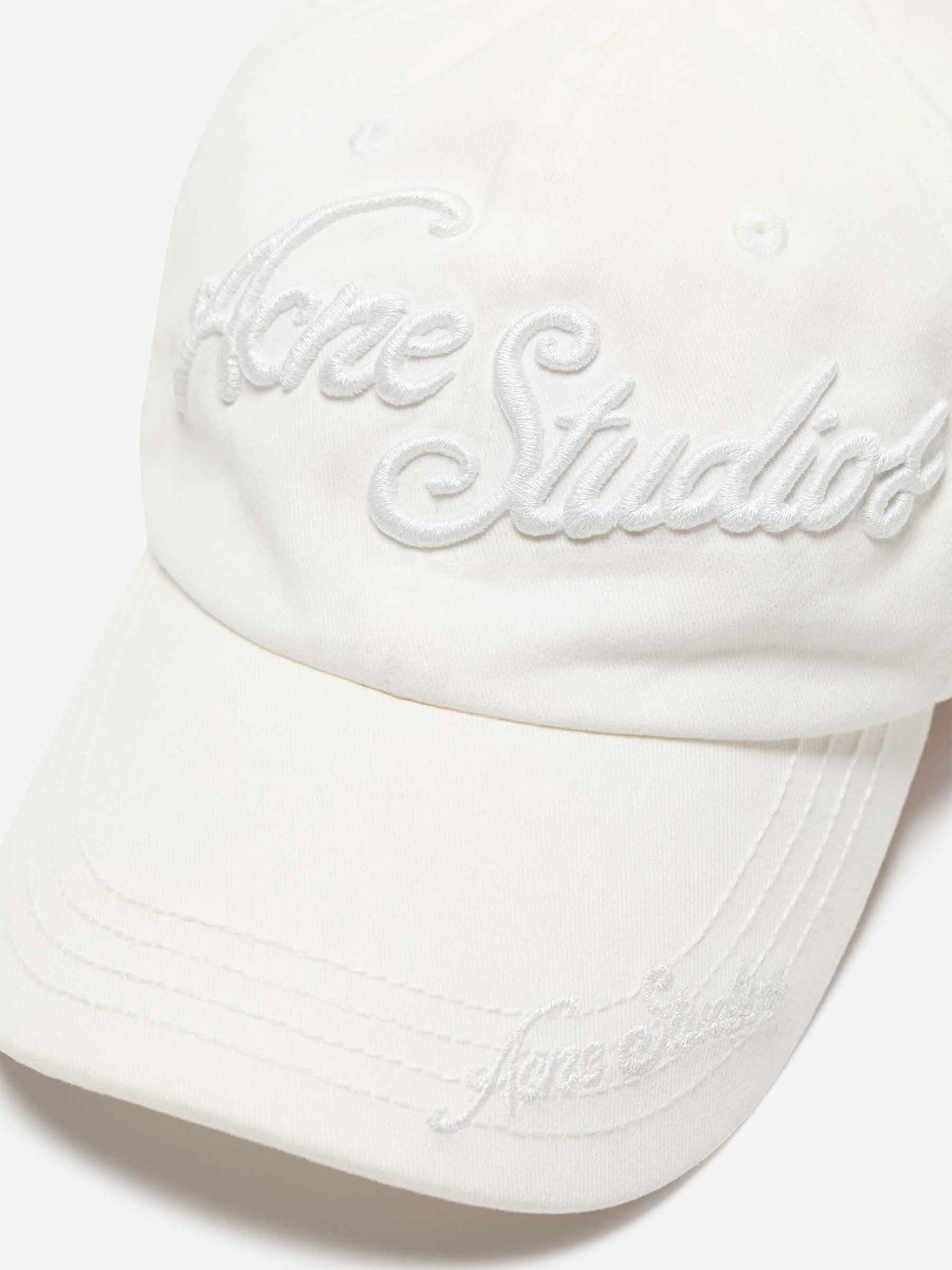 Acne Studios Hombre Barcelona Gorra Logo color Blanco sku 695-001915 02 - Foto 2