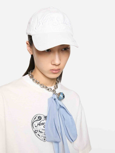 Acne Studios Hombre Barcelona Gorra Logo color Blanco sku 695-001915 02 - Foto 3
