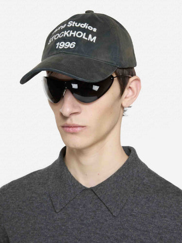 Acne Studios Hombre Barcelona Gorra Logo color Negro sku 695-001916 02 - Foto 4