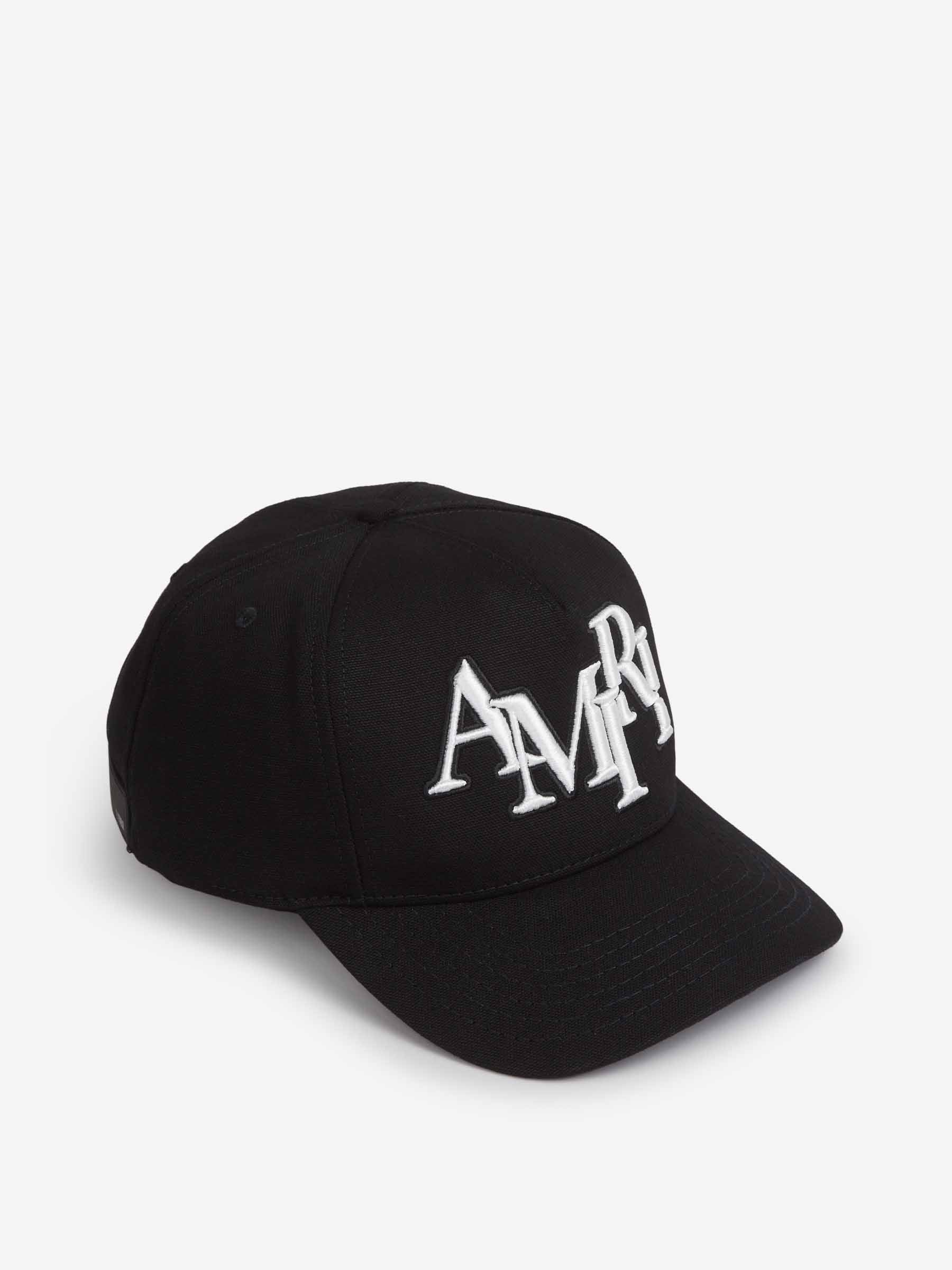 Amiri Hombre Barcelona Gorra Logo Staggered color Negro sku 695-001933 02 - Foto 1