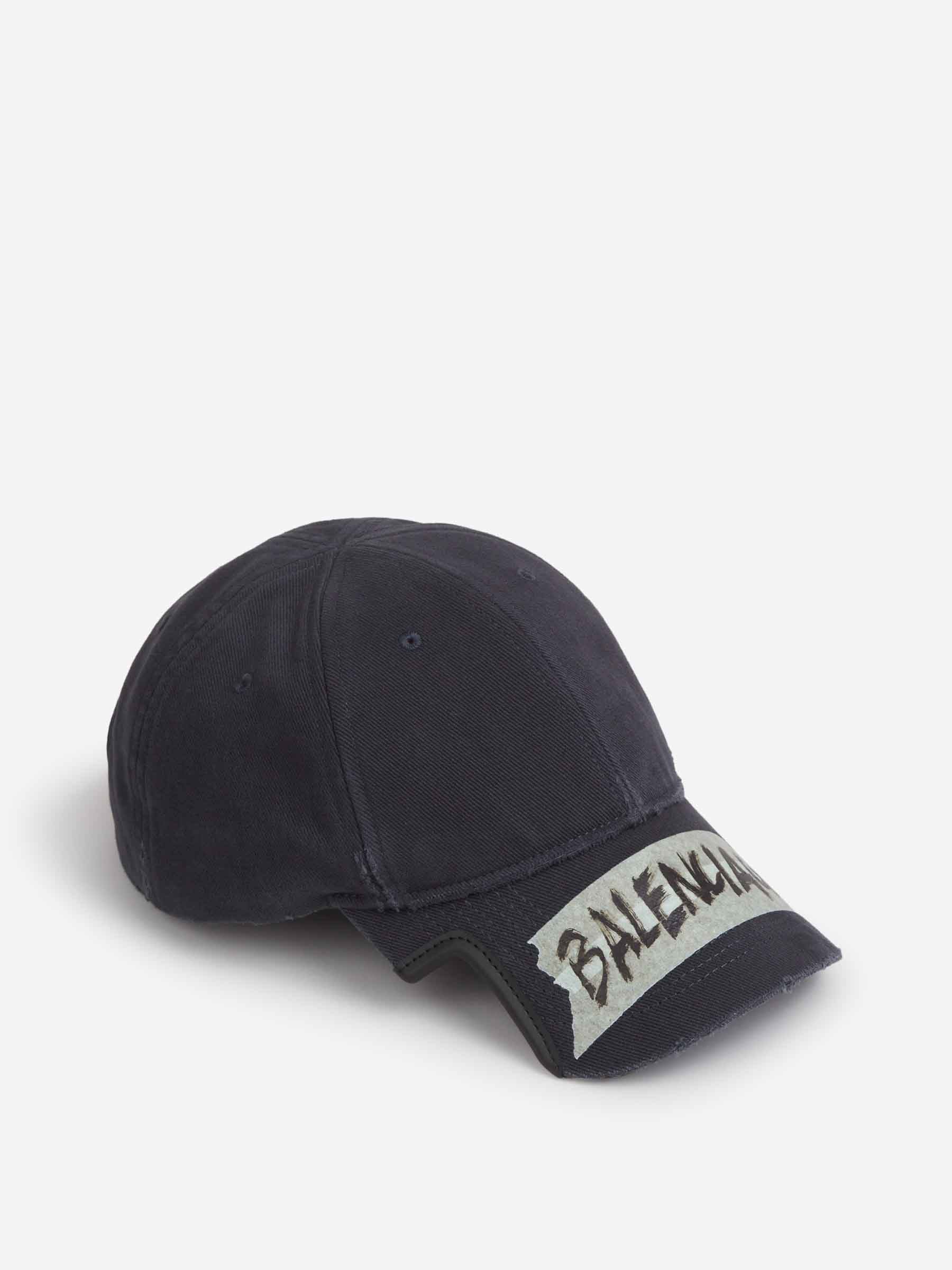Balenciaga Hombre Barcelona Gorra Masking Tape color Negro sku 695-001950 01 - Foto 1