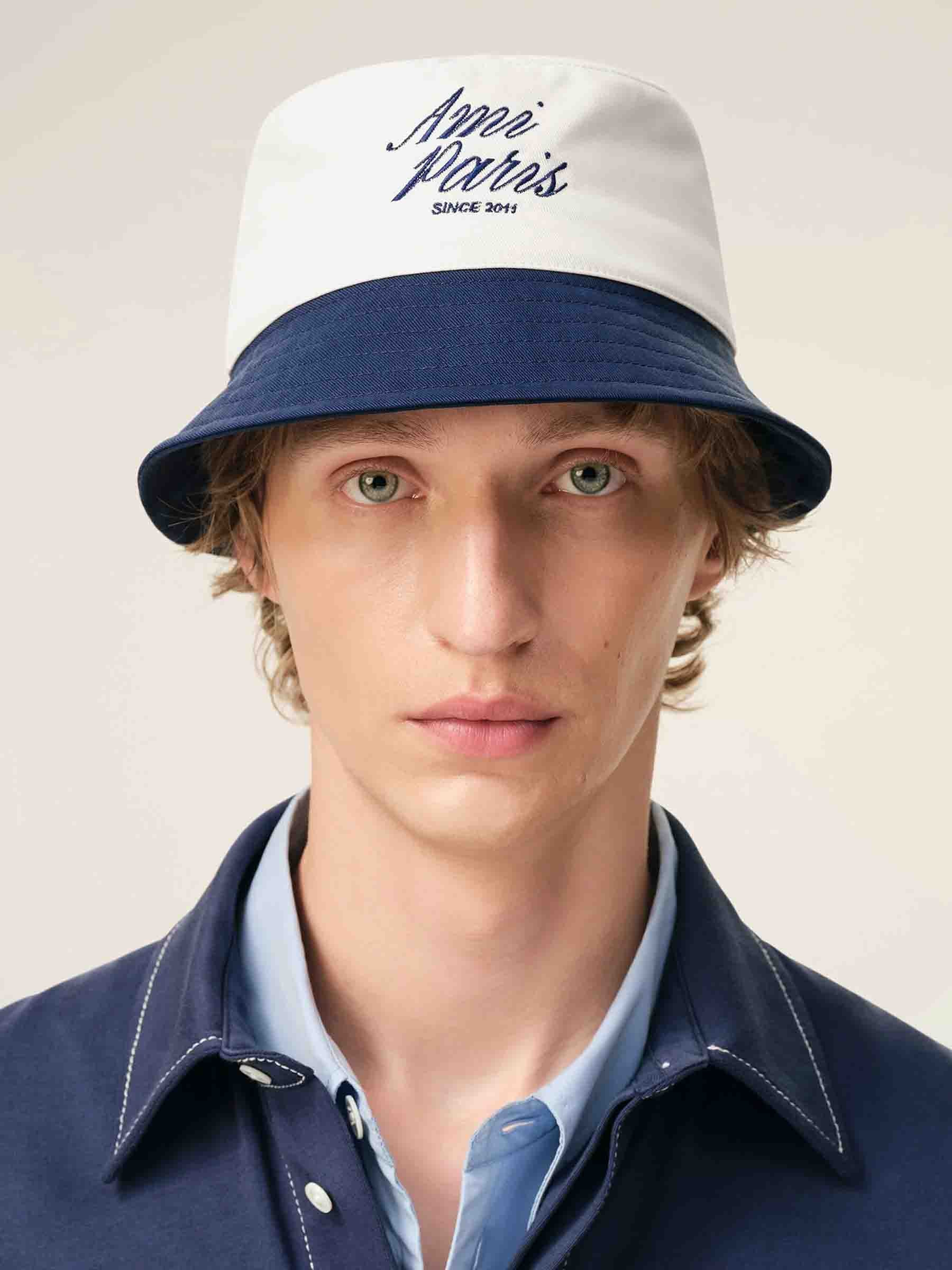 Ami Paris Hombre Barcelona Sombrero Pescador color Blanco sku 695-001975 01 - Foto 2