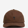 Ami Paris Hombre Barcelona Gorra Logo Algodón color Marrón Oscuro sku 695-002004 01 - Foto 1