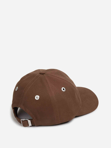 Ami Paris Hombre Barcelona Gorra Logo Algodón color Marrón Oscuro sku 695-002004 01 - Foto 4