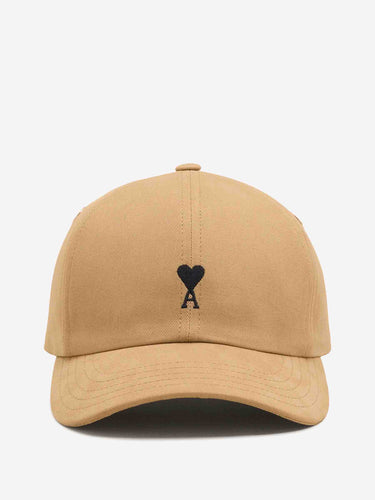 Ami Paris Hombre Barcelona Gorra Logo Algodón color Camel sku 695-002004 02 - Foto 1