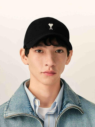Ami Paris Hombre Barcelona Gorra Logo Algodón color Negro sku 695-002004 03 - Foto 2