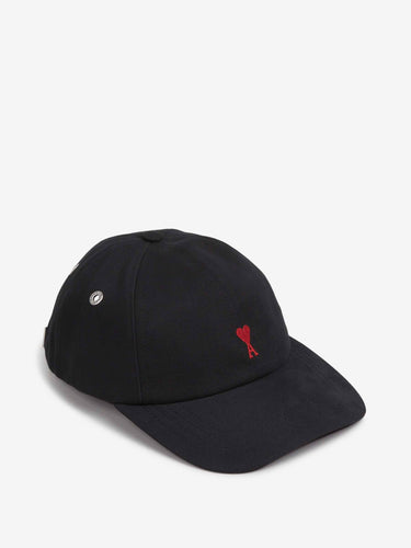 Ami Paris Hombre Barcelona Gorra Logo Algodón color Negro sku 695-002005 07 - Foto 2