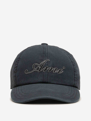 Ami Paris Hombre Barcelona Gorra Logo Algodón color Azul Índigo sku 695-002006 01 - Foto 1