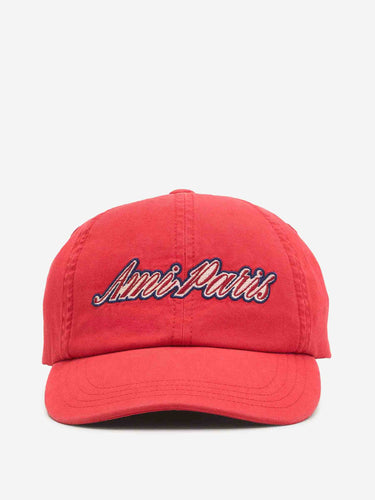 Ami Paris Hombre Barcelona Gorra Algodón Logo color Rojo sku 695-002007 01 - Foto 1