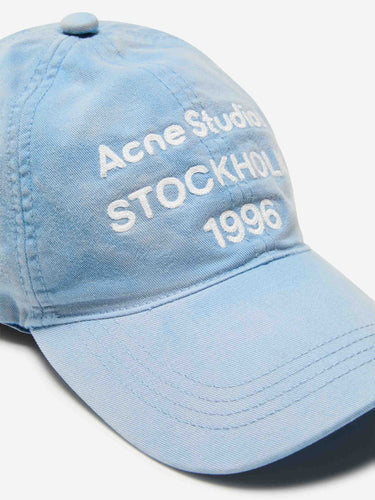 Acne Studios Mujer Barcelona Gorra Logo color Azul Celeste sku 695-002011 01 - Foto 2