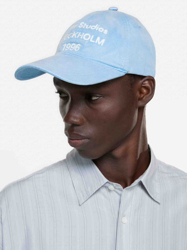 Acne Studios Mujer Barcelona Gorra Logo color Azul Celeste sku 695-002011 01 - Foto 3