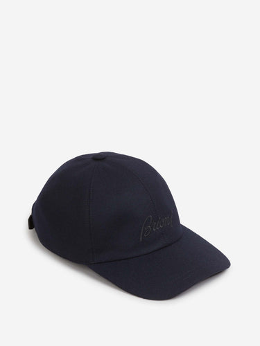 Brioni Hombre Barcelona Gorra Algodón Logo color Azul Noche sku 695-002017 01 - Foto 2