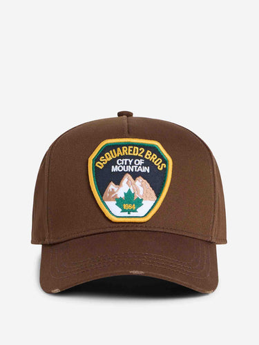 Dsquared2 Hombre Barcelona Gorra Parche D2 color Marrón Oscuro sku 695-002039 02 - Foto 1