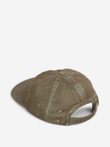 Maison Margiela Hombre Barcelona Gorra Algodón Desgastada color Verde Militar sku 695-002063 01 - Foto 4