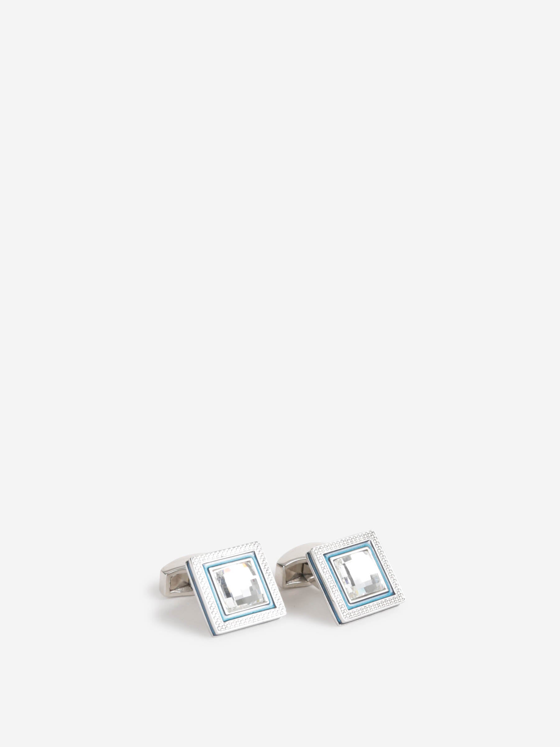 Tateossian Hombre Barcelona Gemelos Quadrato Swarovski color Azul Marino sku 696-000901 01 - Foto 1