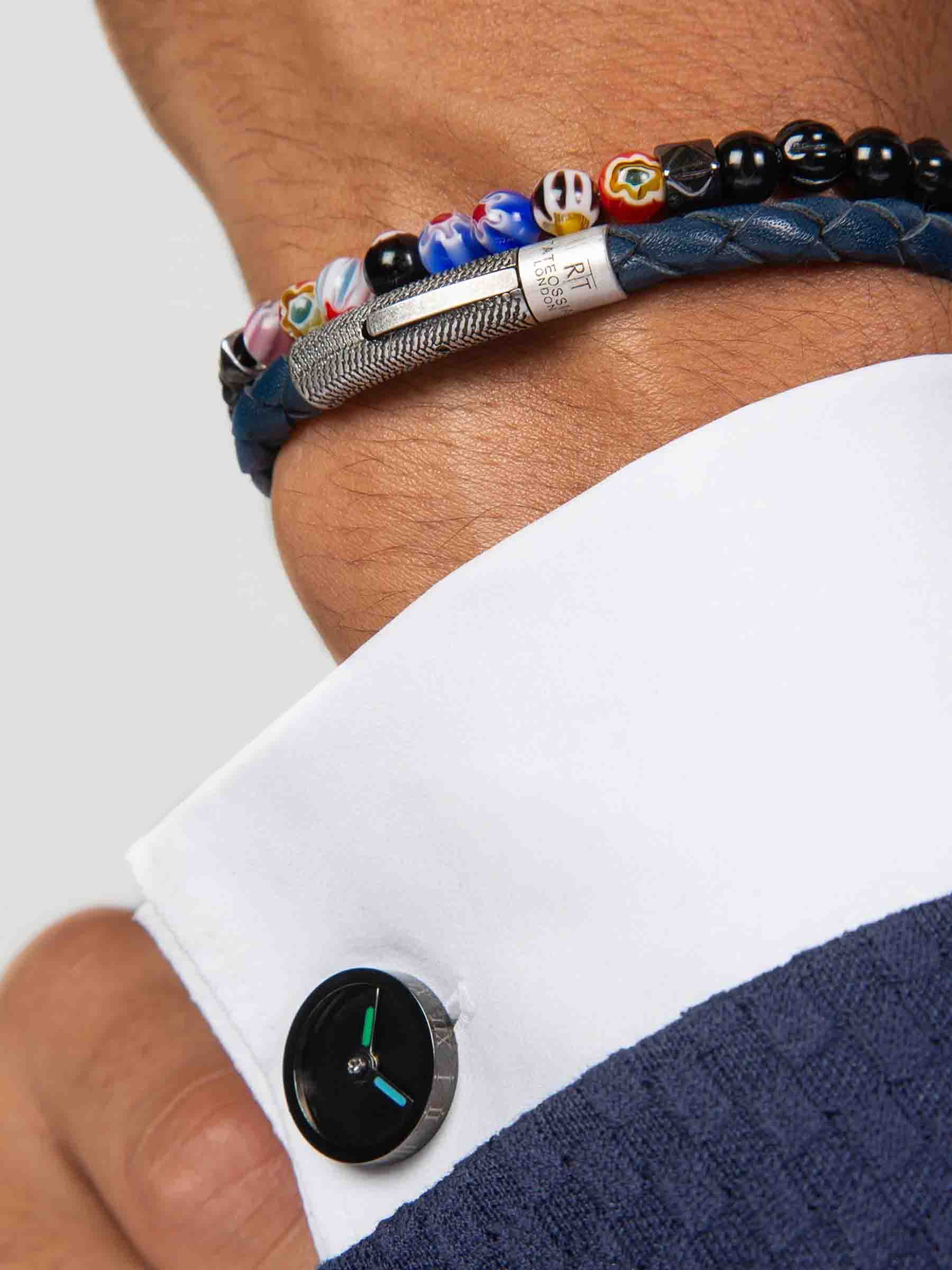 Tateossian Hombre Barcelona Gemelos Reloj Acero color Negro sku 696-001036 01 - Foto 2