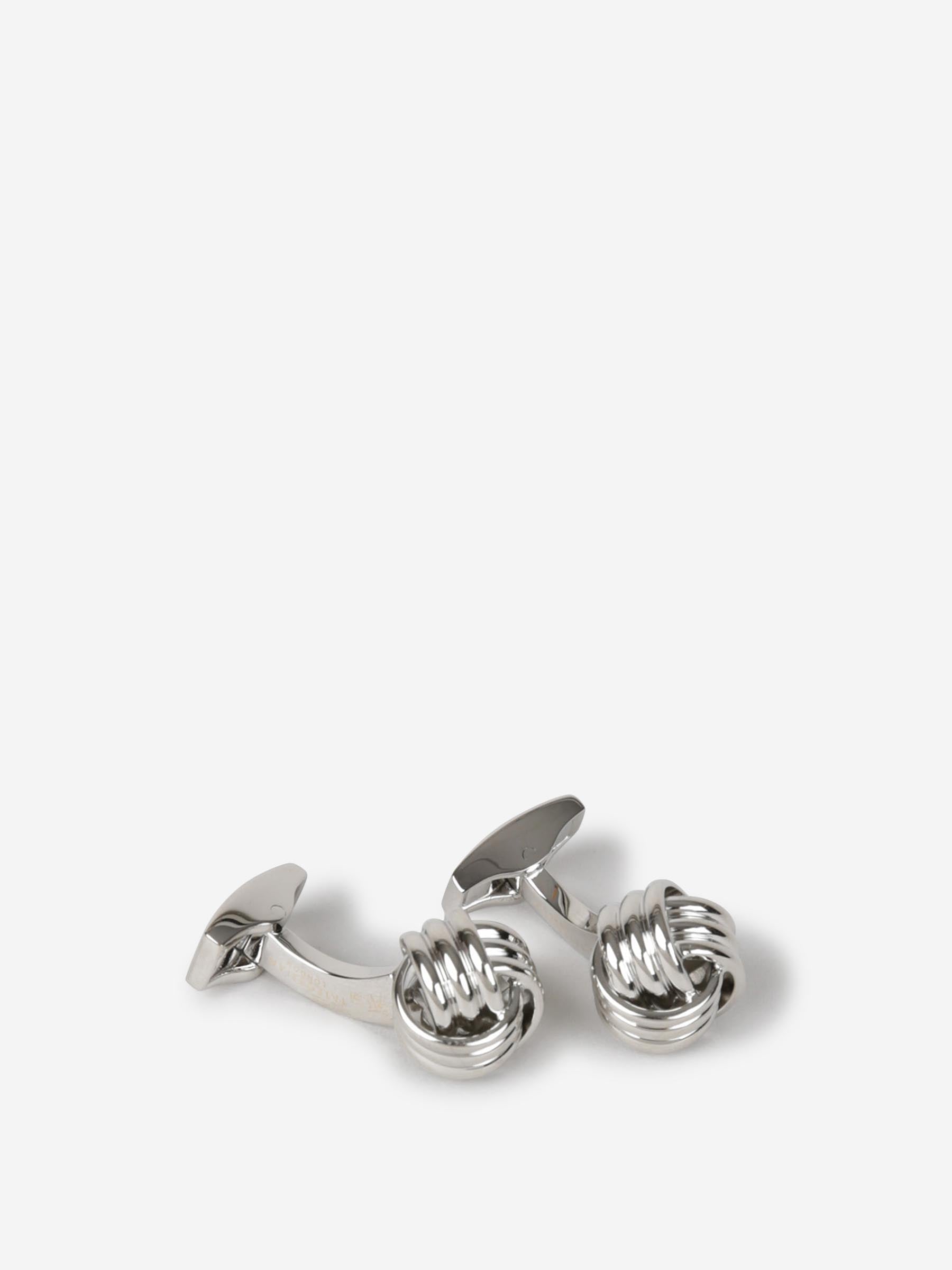 Tateossian Hombre Barcelona Gemelos Cable Knot color Plateado sku 696-001058 01 - Foto 1