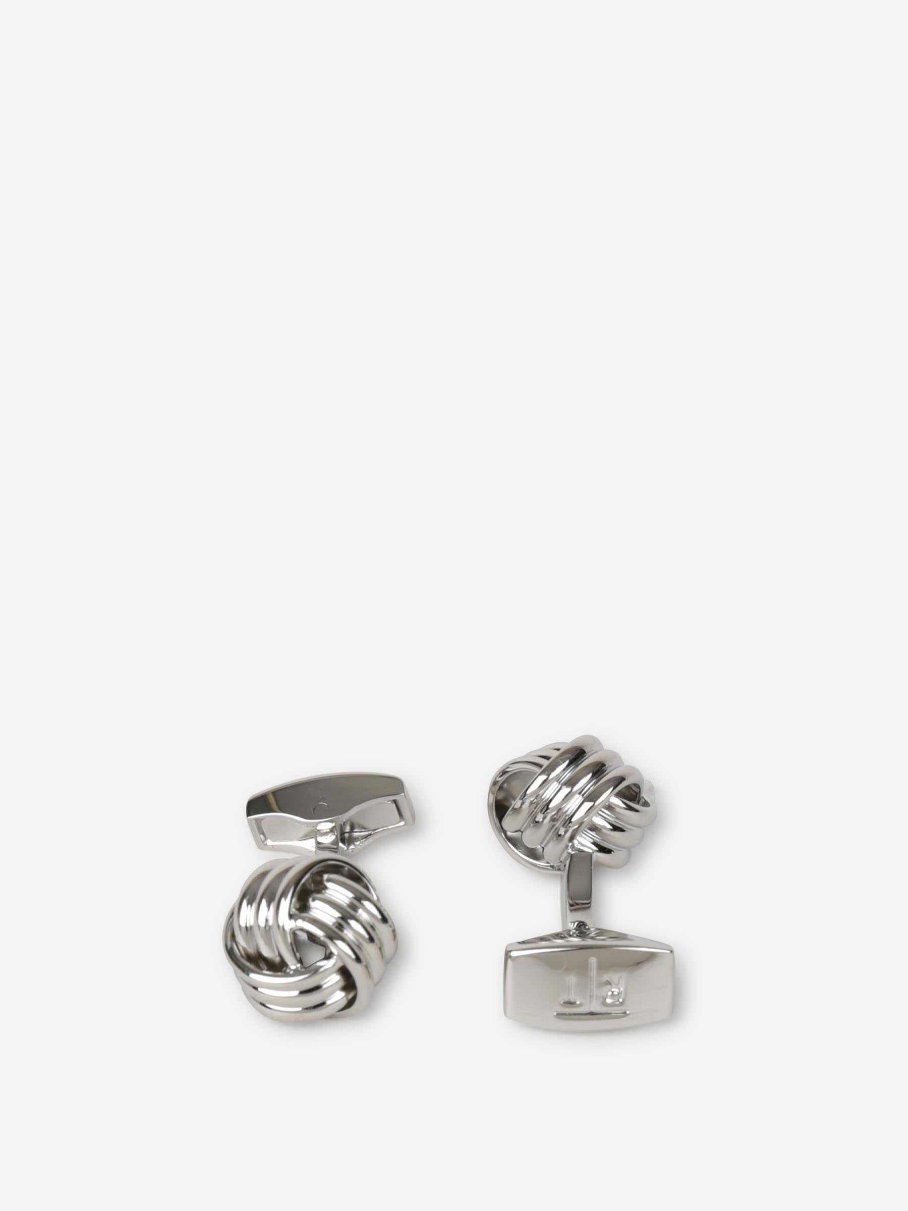 Tateossian Hombre Barcelona Gemelos Cable Knot color Plateado sku 696-001058 01 - Foto 2