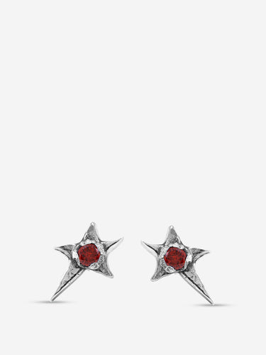 Twojeys Hombre Barcelona Pendientes Red Stone color Plateado sku 696-001059 01 - Foto 1