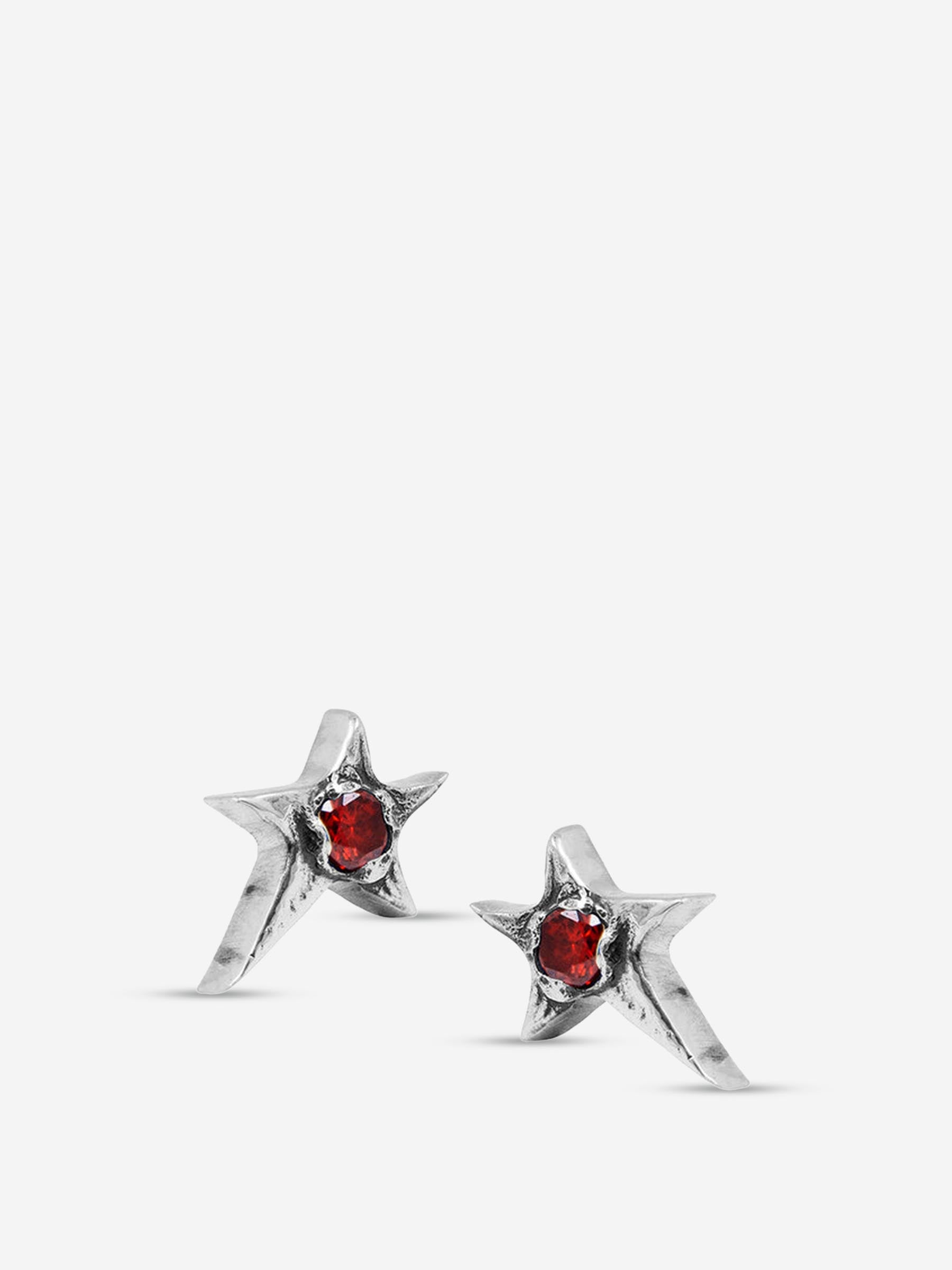 Twojeys Hombre Barcelona Pendientes Red Stone color Plateado sku 696-001059 01 - Foto 2