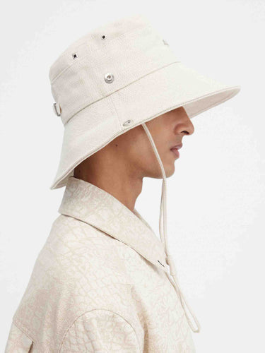 Jacquemus Hombre Barcelona Sombrero Le Bob de-Nîmes color Crema sku 697-000256 01 - Foto 3
