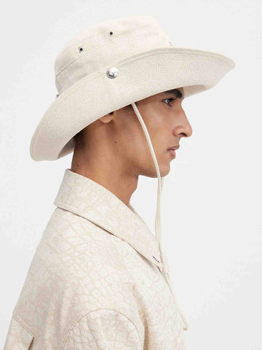 Jacquemus Hombre Barcelona Sombrero Le Bob de-Nîmes color Crema sku 697-000256 01 - Foto 5