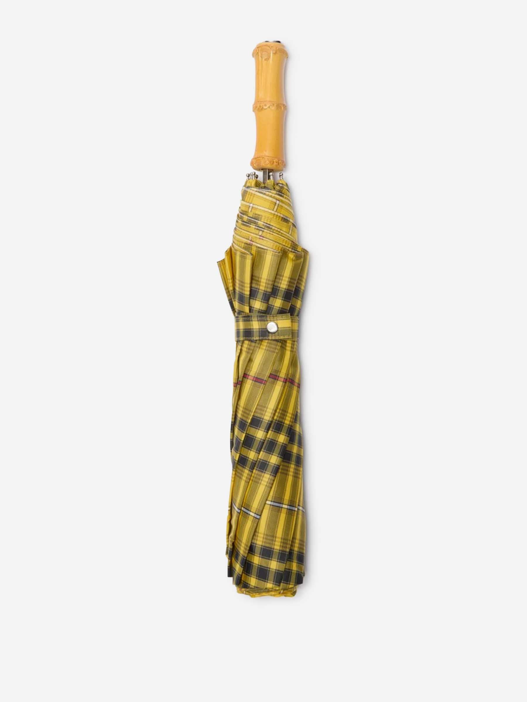 Burberry Hombre Barcelona Paraguas Plegable Check color Amarillo sku 698-000040 01 - Foto 1