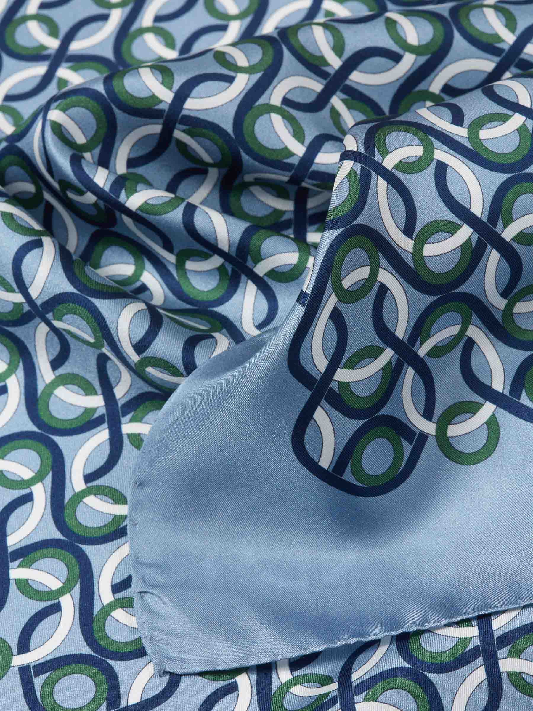 Santa Eulalia Hombre Barcelona Pañuelo Estampado color Azul Celeste sku 699-002323 01 - Foto 2