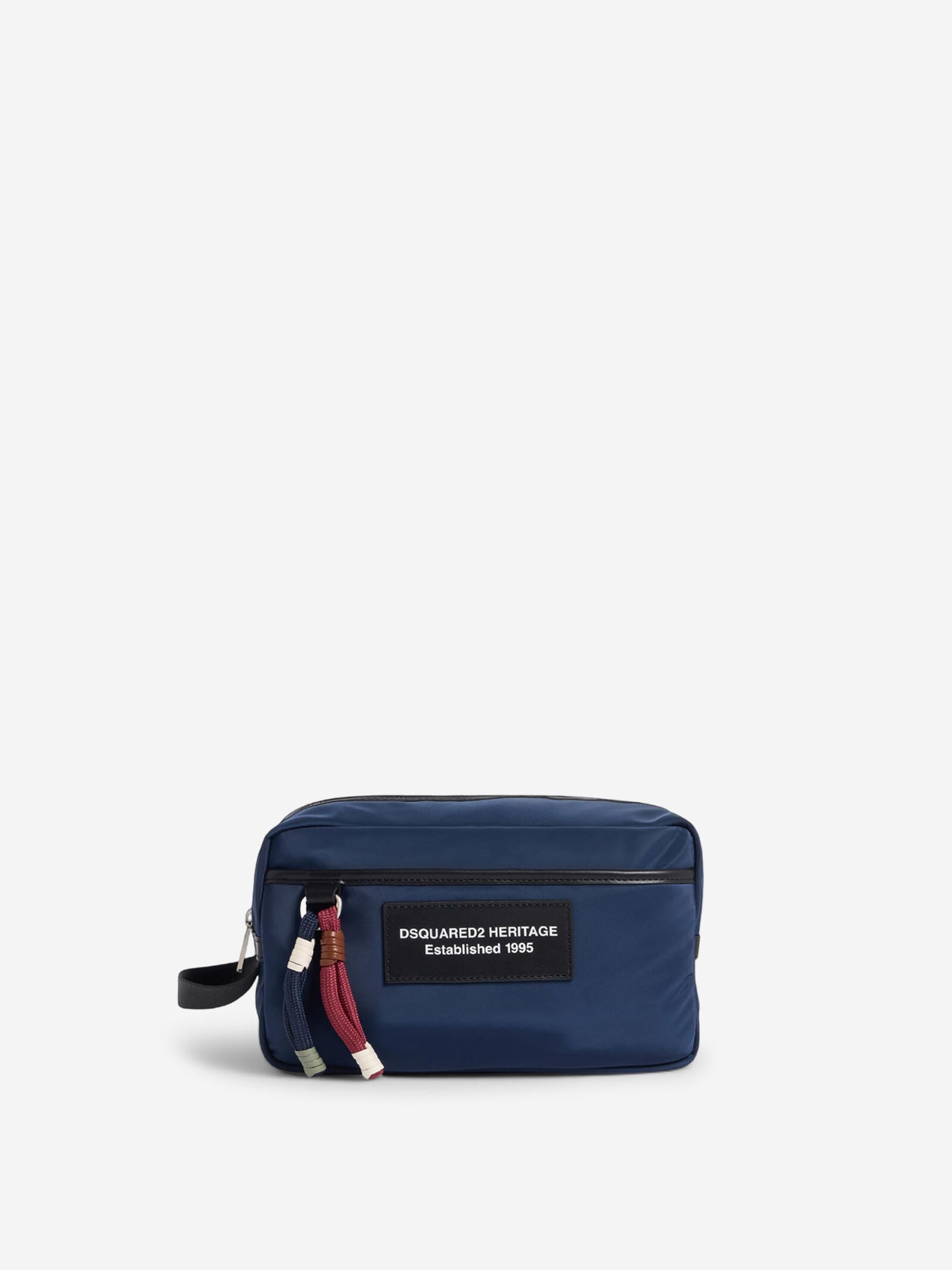 Dsquared2 Hombre Barcelona Neceser Heritage Poliéster color Azul Marino sku 699-002334 01 - Foto 1