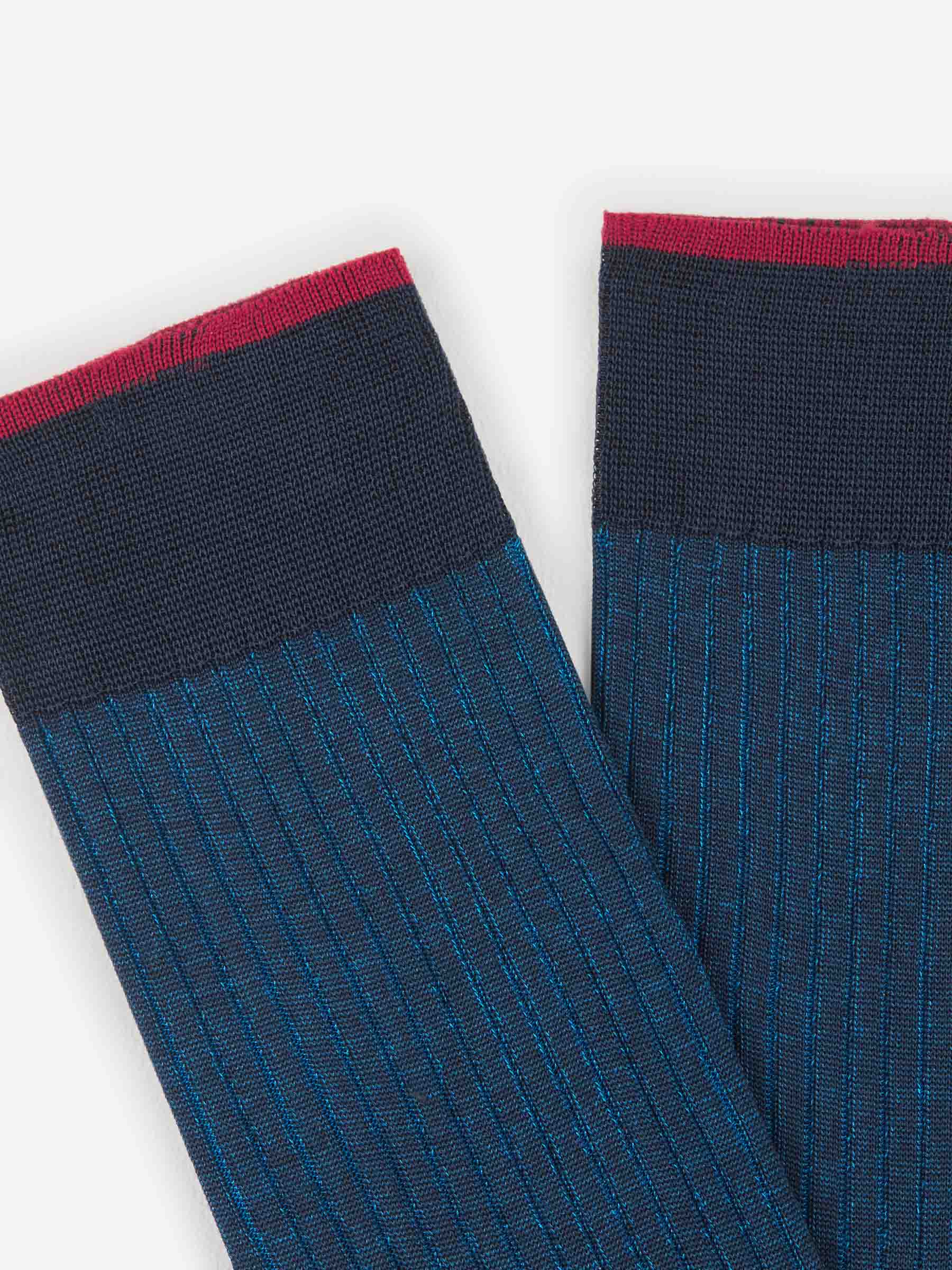 Gallo Hombre Barcelona Calcetines Motivo Rayas color Azul Cobalto sku 642-000428 02 - Foto 2