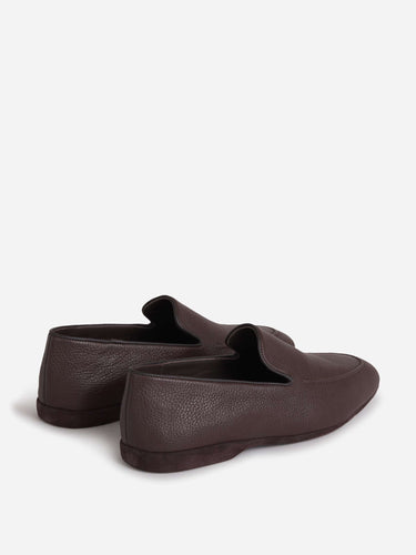 Santa Eulalia Hombre Barcelona Zapatillas Homewear Piel color Marrón Oscuro sku 612-000066 01 - Foto 3