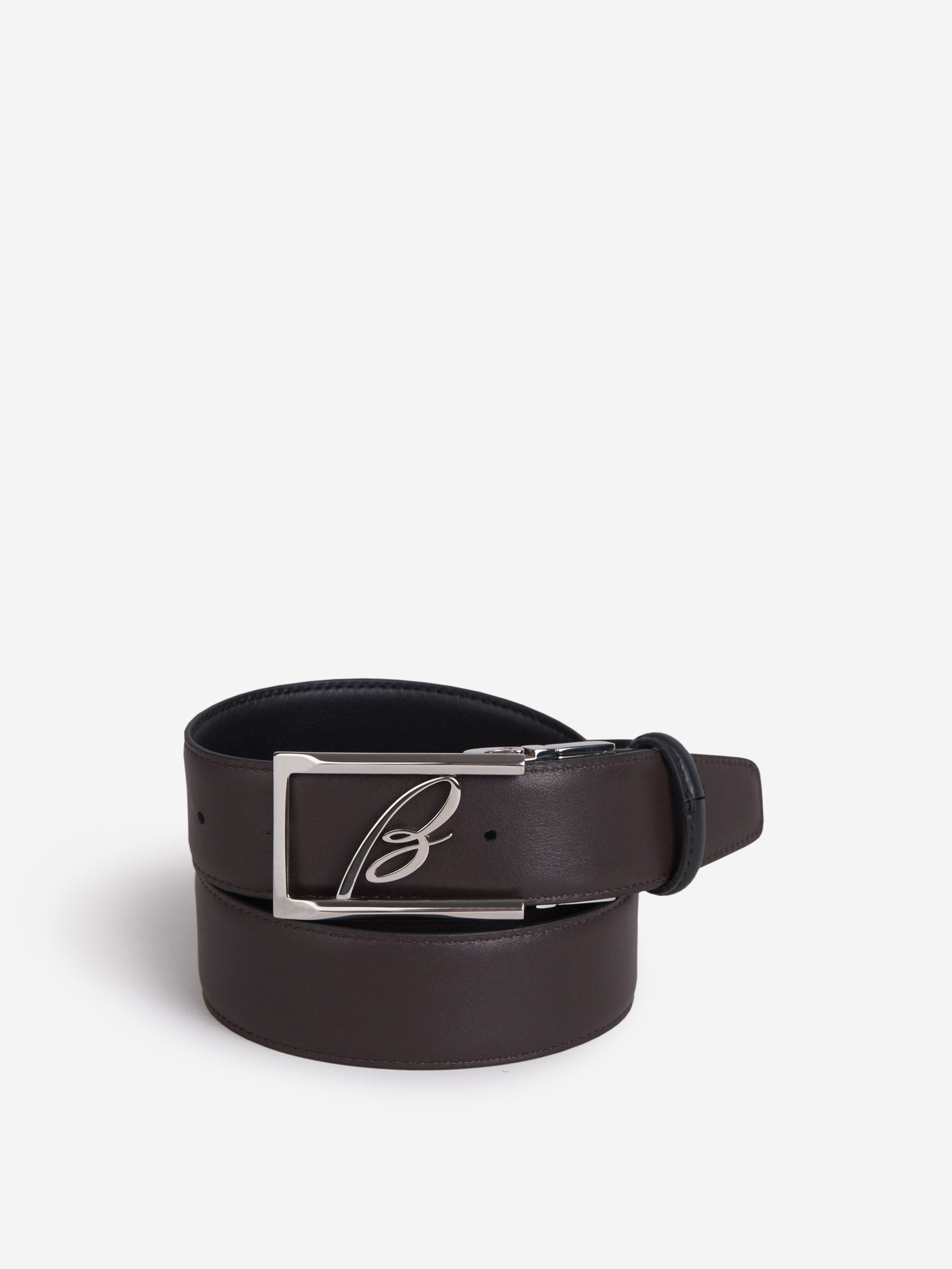Brioni Cinturón Logo Piel color Marfil sku 622-001175 01 - Foto 2