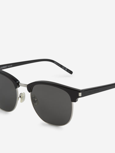 Saint Laurent Hombre Barcelona Gafas de Sol Ovaladas color Negro sku 614-002913 01 - Foto 3